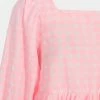 Anorak Sofie Schnoor Gingham Check Neon Pink Blouse