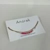 Anorak Ankle Bracelet Gold With Pink Beads