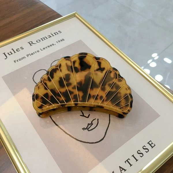 Anorak Large Acrylic Shell Claw Clip Dark Tortoishell 1 Anorak Large Acrylic Shell Claw Clip Dark Tortoishell