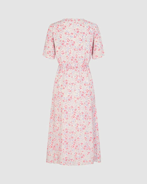 Anorak Minimum Biola Midi Tea Dress Ditsy Floral Red White Pink 1 Anorak Minimum Biola Midi Tea Dress Ditsy Floral Red White Pink
