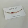Anorak Ankle Bracelet Gold With Red Beads