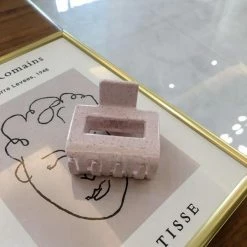 Anorak Pastel Pale Pink Claw Clip