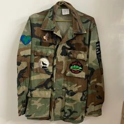 Anorak Every Thing We Wear Suni Repurposed Military Jacket Shacket Save The Nature Large