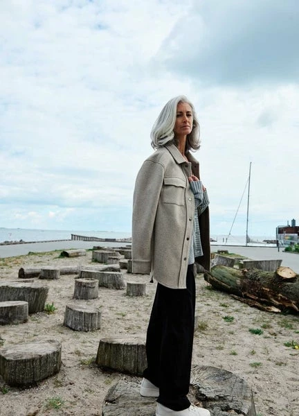 Anorak Cc Heart Felt Over Shirt Sand Beige 2 Anorak Cc Heart Felt Over Shirt Sand Beige