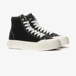 Anorak Good News London Palm Core Black High Top Sneakers Sustainable Recycled