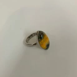 Anorak Sterling Silver Bumble Bee Jasper Ring