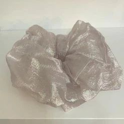 Anorak Large Soft Pink Iridescent Scrunchie