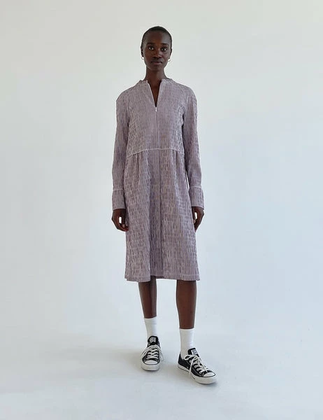 Anorak Mads Norgaard Crinkle Pop Dupina Dress Blue 3 Anorak Mads Norgaard Crinkle Pop Dupina Dress Blue