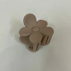 Anorak Small Matt Flower Claw Clip Beige