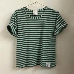 Anorak Every Thing We Wear Michelle Boxy Cut T-shirt Stripe Pistachio