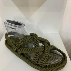 Anorak Bohonomad Turkish Rope Sandals Bodrum Khaki Sustainable Ethical Vegan