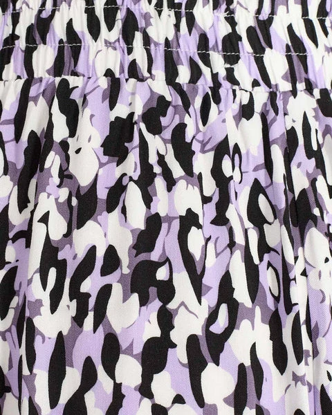 Anorak Minimum Cikka Loose Fit Print Fabric Trousers Lilac Black White Abstract Print 1 Anorak Minimum Cikka Loose Fit Print Fabric Trousers Lilac Black White Abstract Print