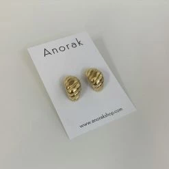 Anorak 18K Gold Plated Brass Chunky Hoop Earrings